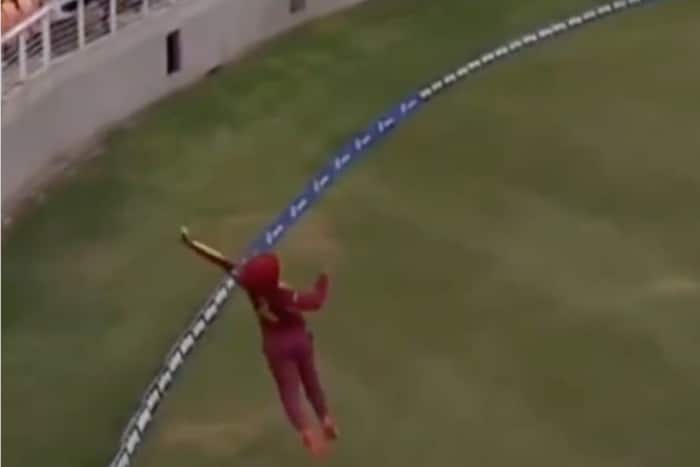 VIDEO: Shimron Hetmyer Takes The Catch Of Season For West Indies vs New Zealand in 1st T20I At Jamaica
